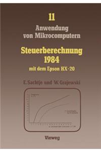 Steuerberechnung 1984 Mit Dem Epson Hx-20