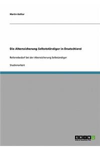 Die Alterssicherung Selbstständiger in Deutschland