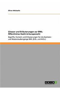 Glossar und Erläuterungen zur BWL
