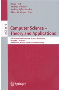 Computer Science--Theory and Applications