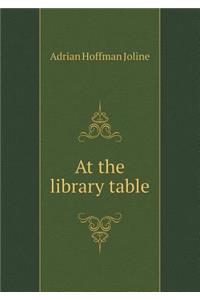 At the library table