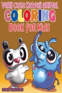 Very Cute Kawaii Animal Coloring Book for Kids