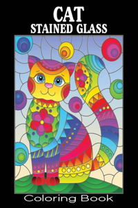 Cat Stained Glass Coloring Book