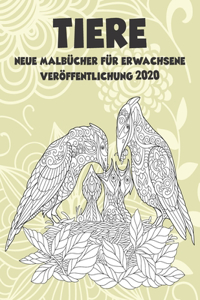 Neue Malbücher für Erwachsene - Veröffentlichung 2020 - Tiere