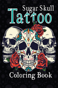 Sugar Skull Tattoo Coloring Book