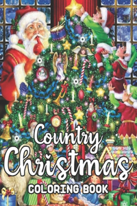 Country Christmas Coloring Book