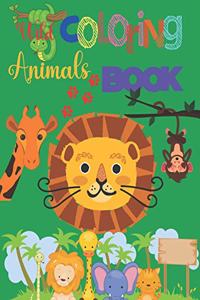 Wild Animals Coloring Book