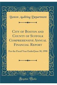 City of Boston and County of Suffolk Comprehensive Annual Financial Report: For the Fiscal Year Ended June 30, 1990 (Classic Reprint)
