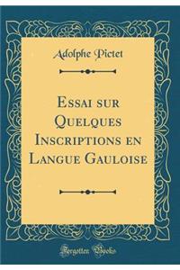 Essai Sur Quelques Inscriptions En Langue Gauloise (Classic Reprint)