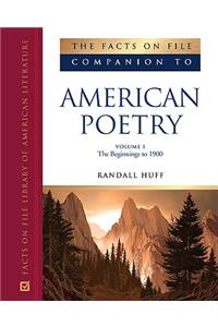 The Facts on File Companion to American Poetry, 2-Volume Set