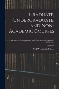 Graduate, Undergraduate, and Non-academic Courses; 1963-1964
