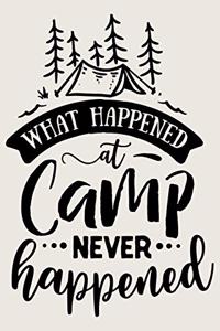 What Happened At Camp Never Happened