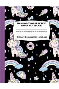 Handwriting Practice Paper Notebook Primary Composition Notebook