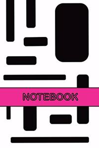 Black and White with Pink Notebook