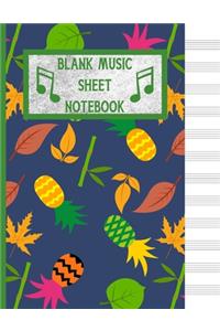 Blank Music Sheet Notebook
