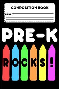 Composition Book Pre-K Rocks!