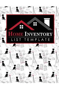 Home Inventory List Template