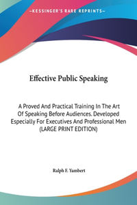 Effective Public Speaking