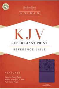 KJV Super Giant Print Reference Bible, Purple LeatherTouch
