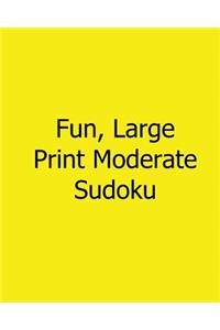 Fun, Large Print Moderate Sudoku