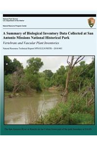 A Summary of Biological Inventory Data Collected at San Antonio Missions National Historical Park