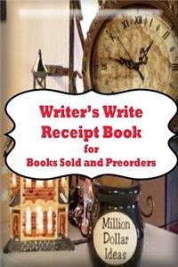 Writers Write Reciept Book