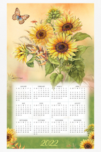 Nature's Palette 2022 Calendar Towel