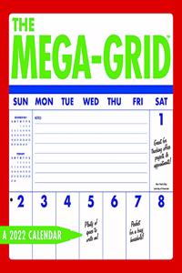 Mega 2022 Grid Wall Calendar