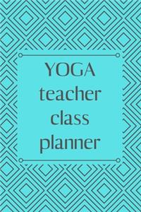 yoga teacher class planner