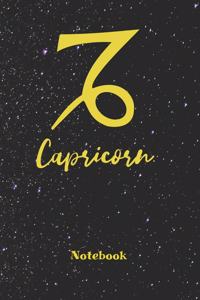 Zodiac Sign Capricorn Notebook