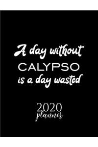 A Day Without Calypso Is A Day Wasted 2020 Planner: Nice 2020 Calendar for Calypso Fan - Christmas Gift Idea Calypso Theme - Calypso Lover Journal for 2020 - 120 pages 8.5x11 inches