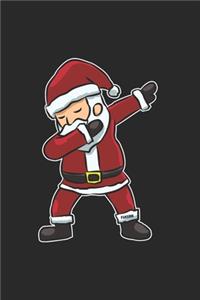 Christmas Dabbing Santa Notebook