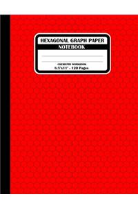 Hexagonal Graph Paper Notebook. Chemistry Workbook