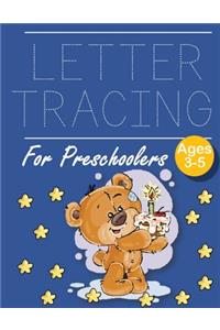 Letter Tracing for Preschoolers Birthday Bear
