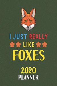 I Just Really Like Foxes 2020 Planner