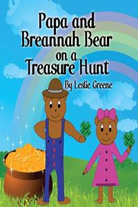 Papa and Breannah Bear on a Treasure Hunt
