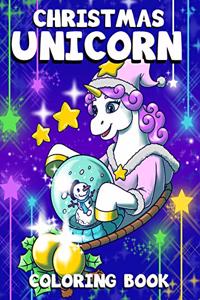 Christmas Unicorn Coloring Book