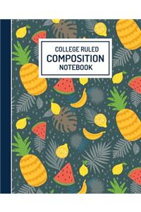 College Ruled Composition Notebook