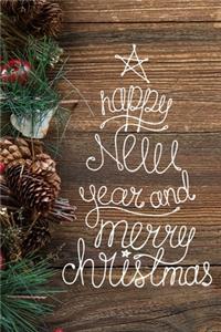 Happy New Year And Merry Christmas Holiday Card Tracker
