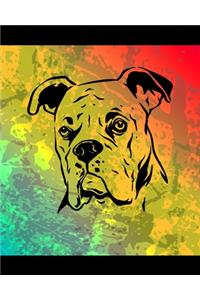 Boxer Color Burst Notebook