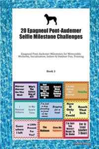 20 Epagneul Pont-Audemer Selfie Milestone Challenges: Epagneul Pont-Audemer Milestones for Memorable Moments, Socialization, Indoor & Outdoor Fun, Training Book 3