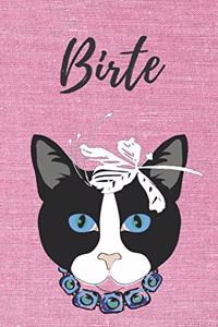 personalisiertes Notizbuch Katze / Journal / Malbuch / Tagebuch / Kritzelbuch / DIN A5 / Geschenk Birte