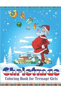 Christmas Coloring Book for Teenage Girls