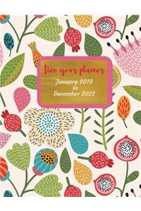2019 - 2023 Flowerpop Five Year Planner