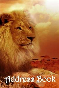 Address Book: Lions -Bespoke, Personalised Address Book. Contact Us If You Would Like Your Own Image, Name or Other Text on a Book.