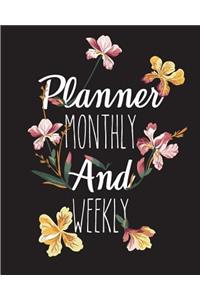 Planner monthly and weekly