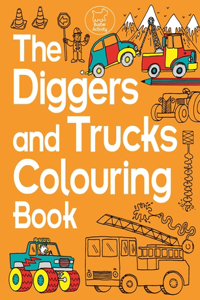 Diggers and Trucks Colouring Book
