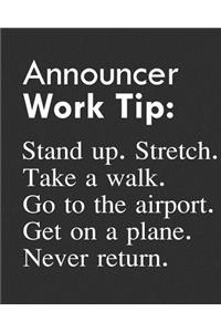 Announcer Work Tip