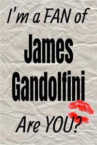 I'm a Fan of James Gandolfini Are You? Creative Writing Lined Journal