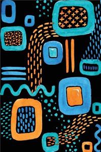 Bullet Journal Notebook Colorful Abstract Pattern 1